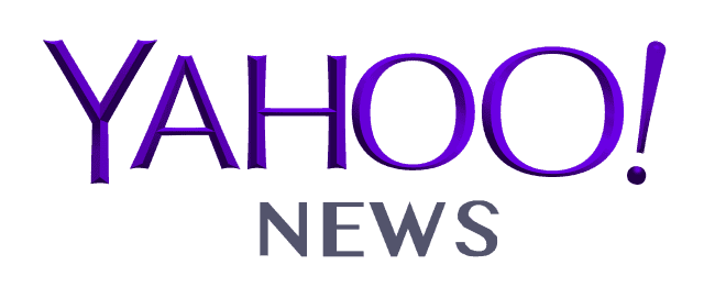 Yahoo News logo with YAHOO! in bold, stylized purple letters above NEWS in gray capitals—perfect for staying updated on social media trends and public relations news on a transparent background.