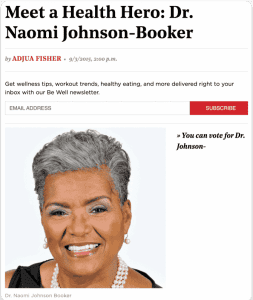 Dr. Naomi Johnson-Booker, health hero and community leader, recognized for her impactful health init.